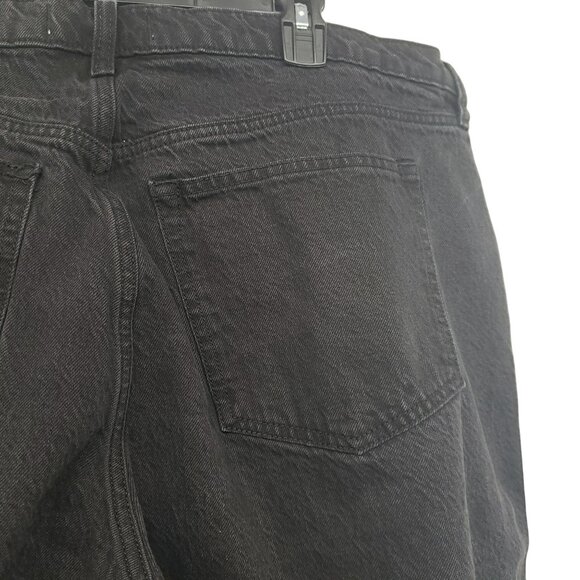 Abercrombie & Fitch Loose High Rise Black Jeans Womens 34 18 - Picture 2 of 10